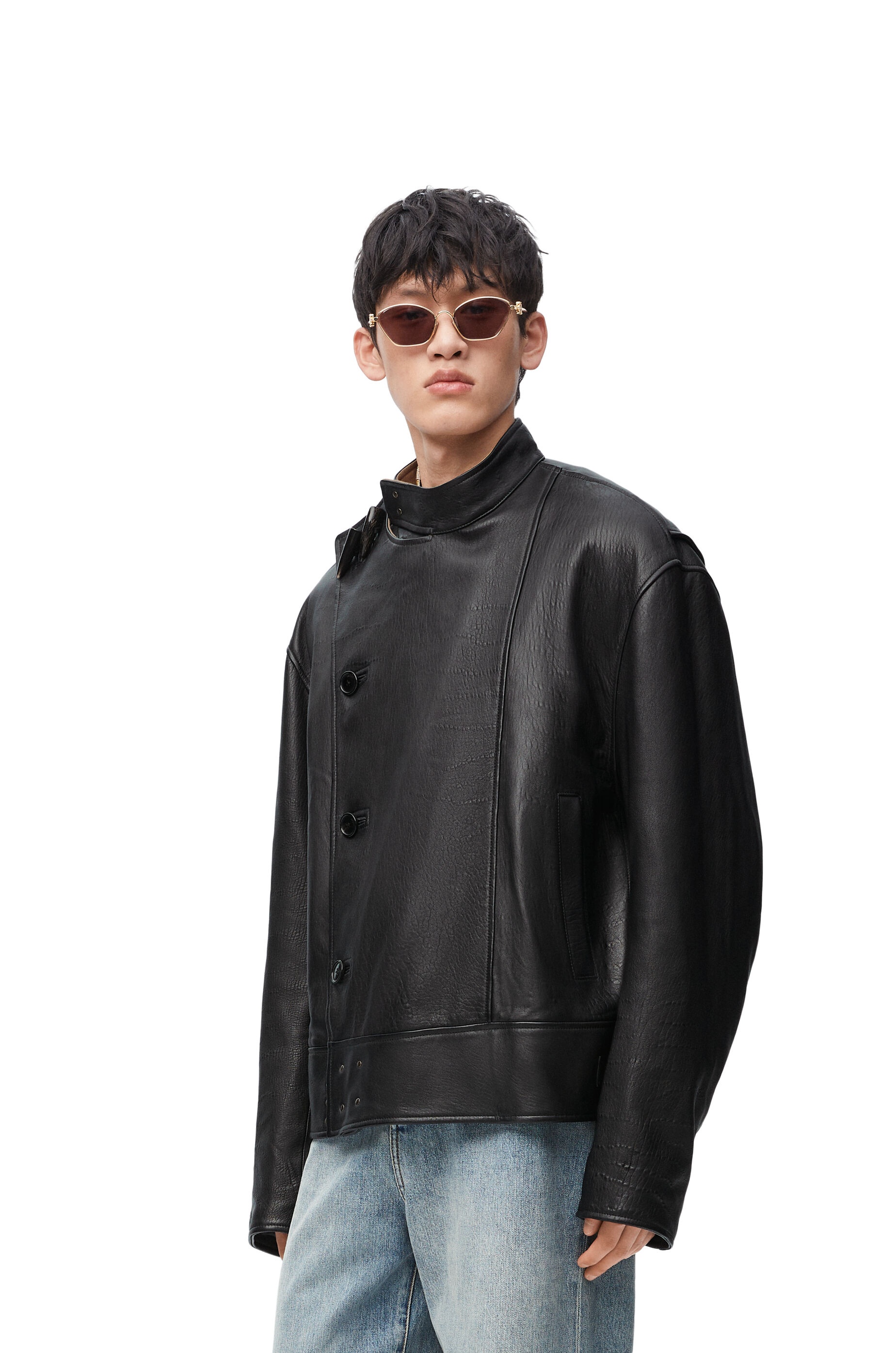 Biker jacket in nappa lambskin - 3