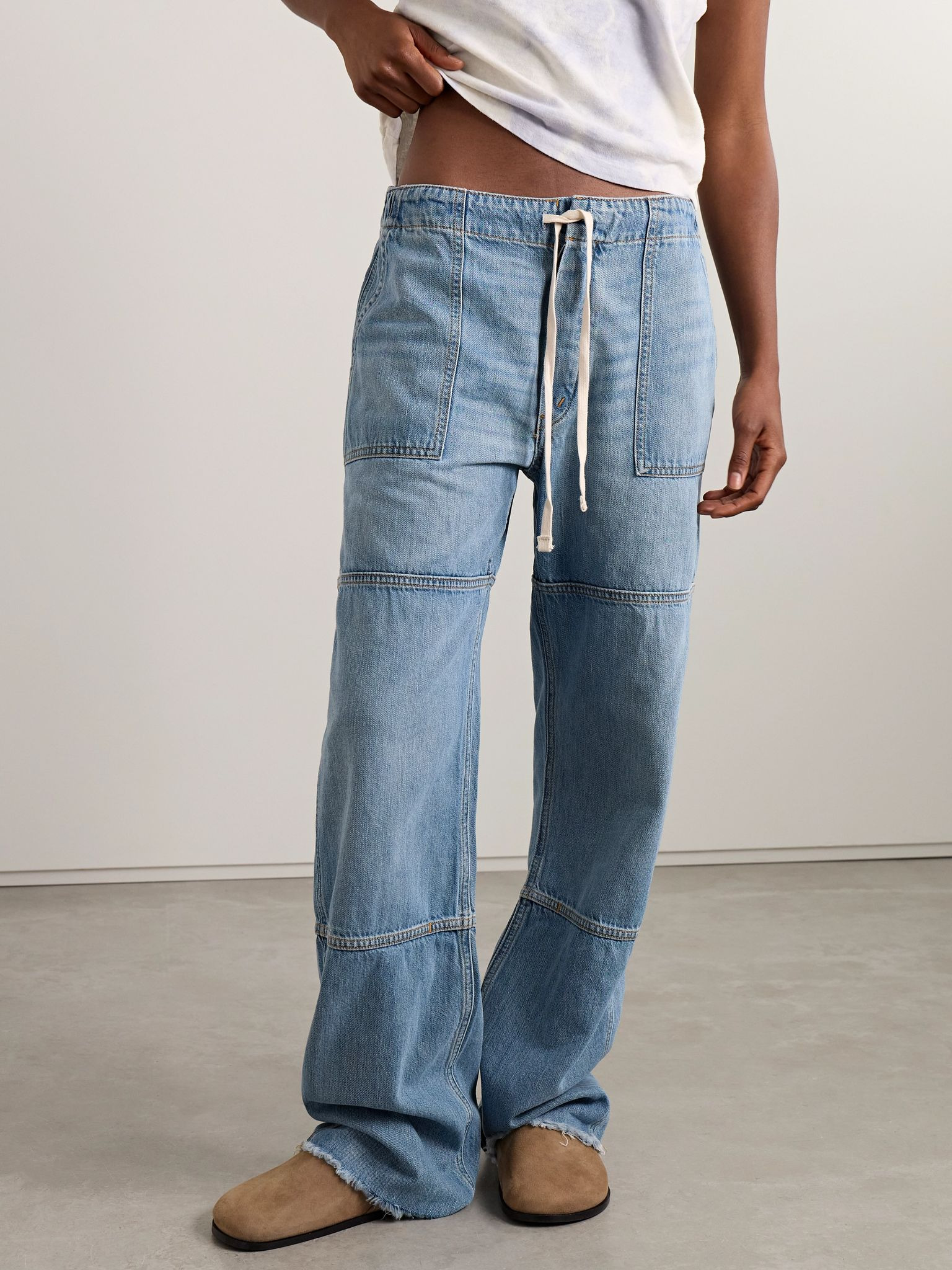 Beach mid-rise straight-leg jeans Mid denim - 3