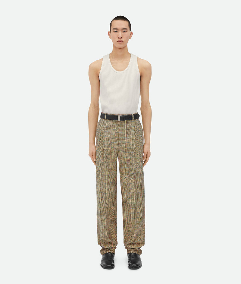 Prince Of Wales Wool Trousers 1