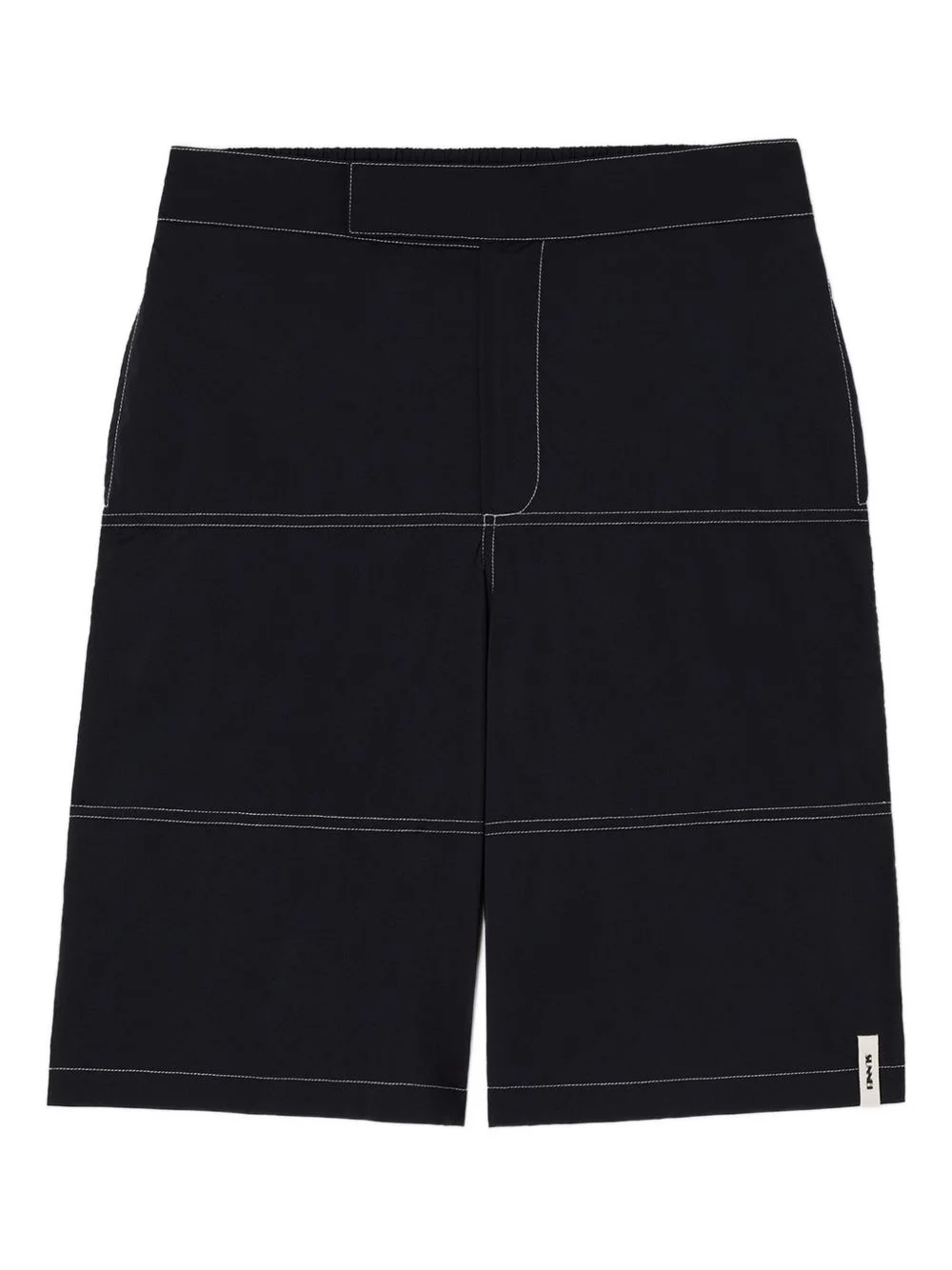 panelled hook-and-loop shorts - 1