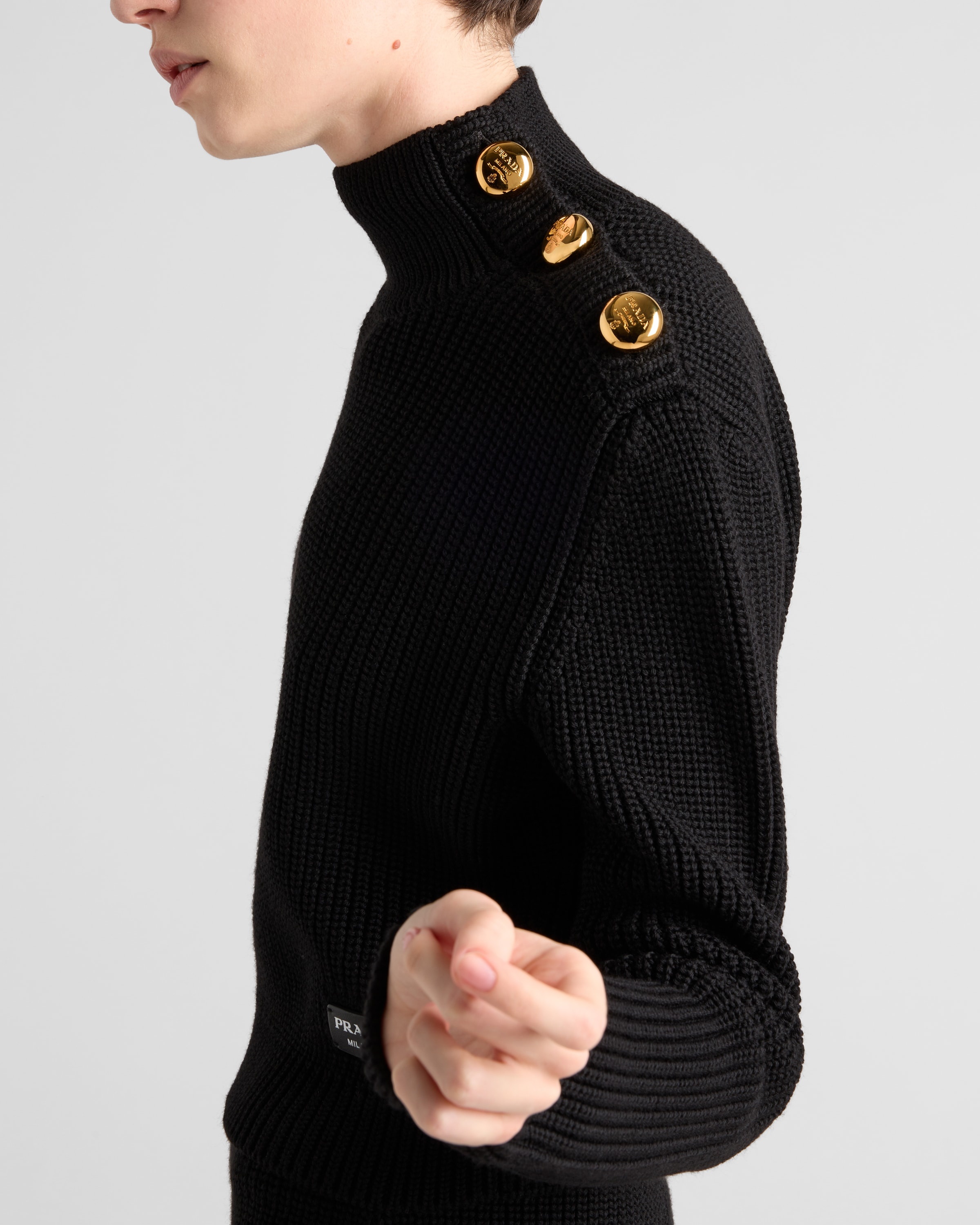 Wool turtleneck sweater - 3