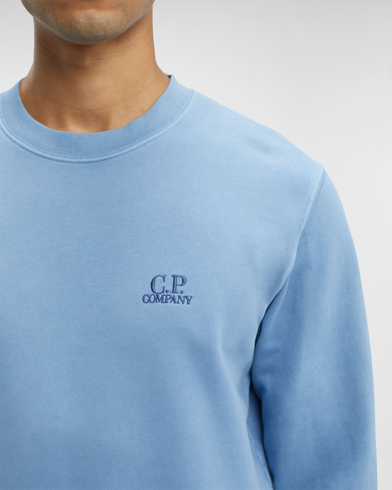 Brushed & Emerized Diagonal Fleece Logo Sweatshirt 4