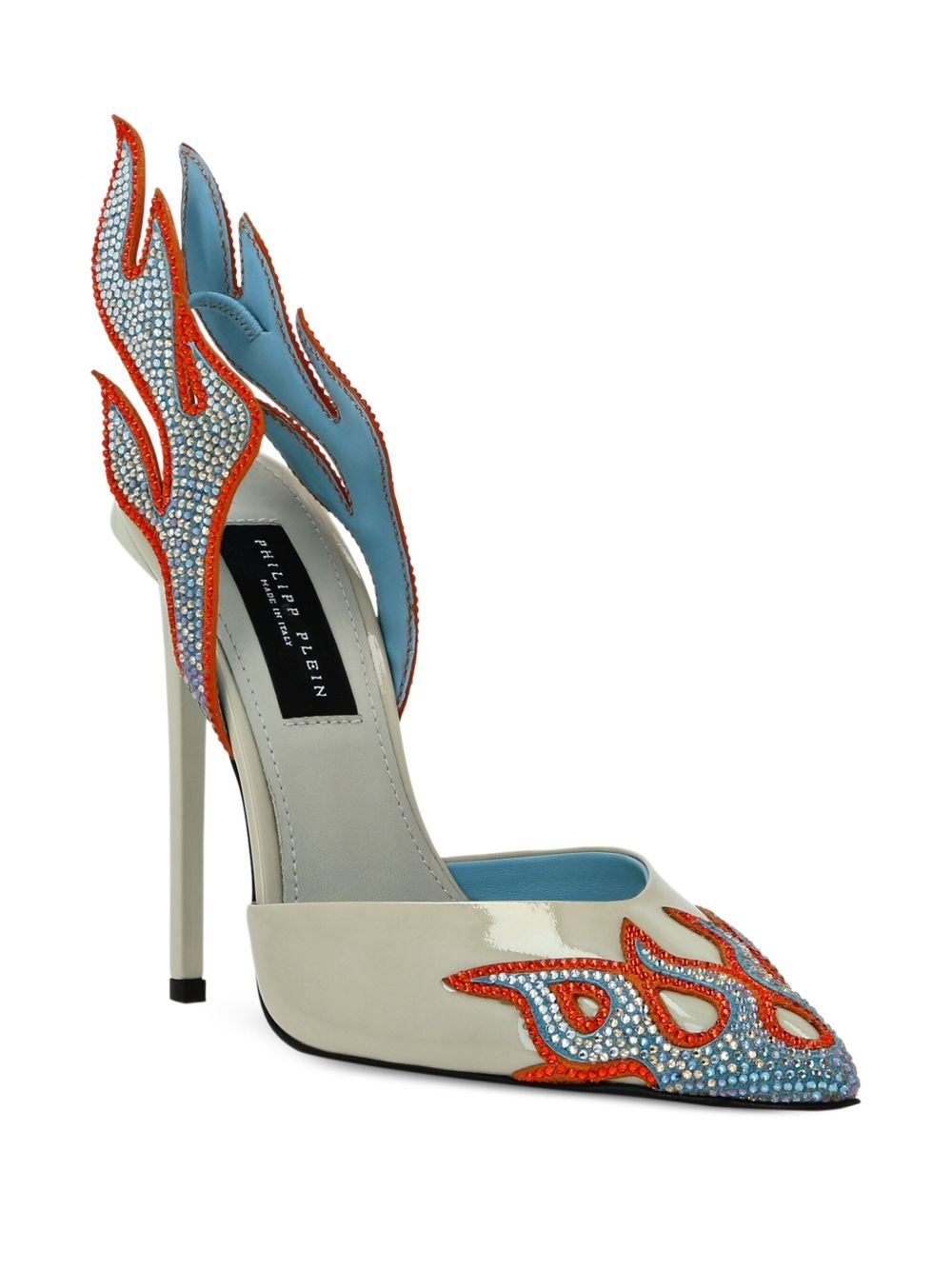 120mm flame-detail stiletto heels - 2