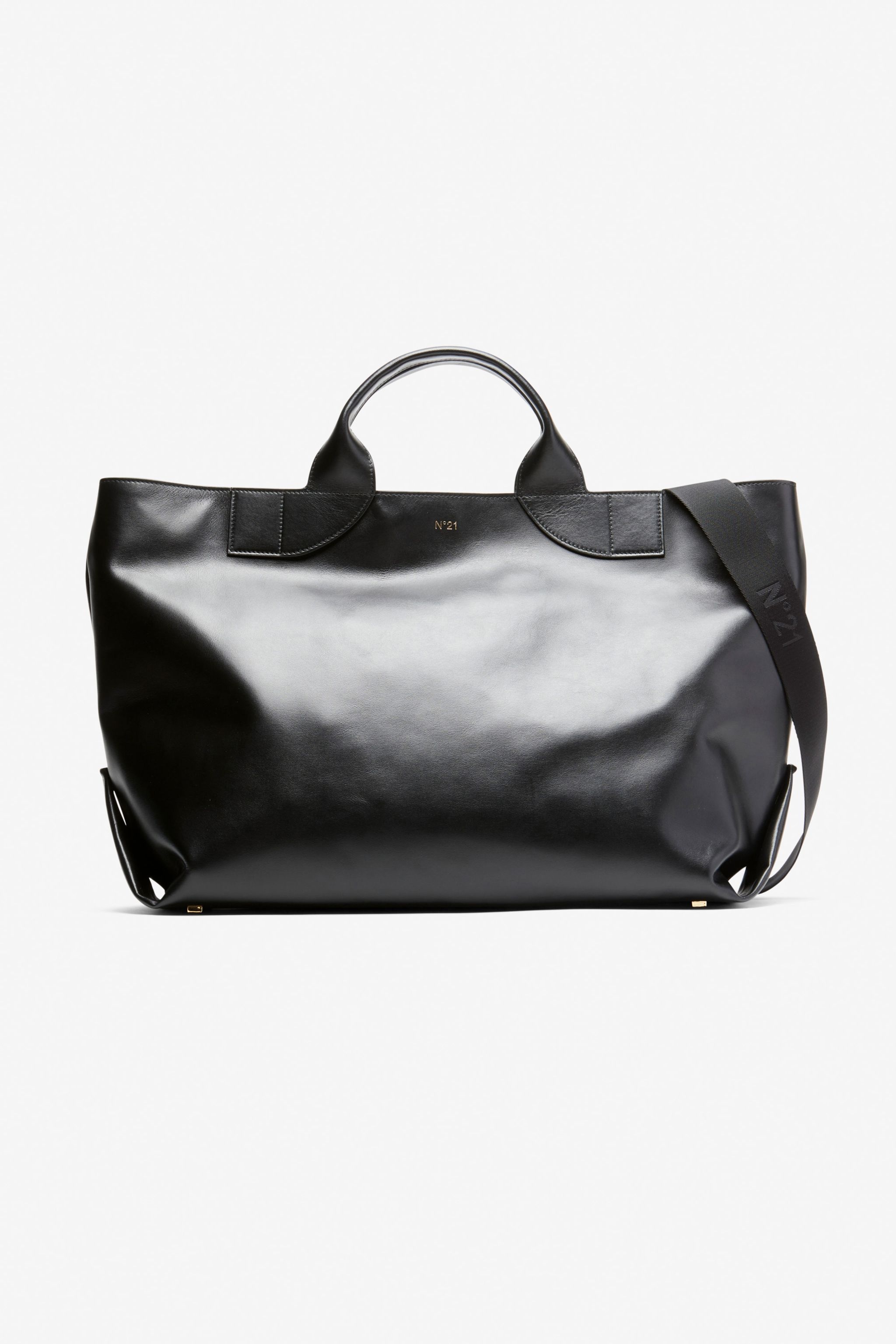 LARGE LEATHER SHOPPING BAG - 1