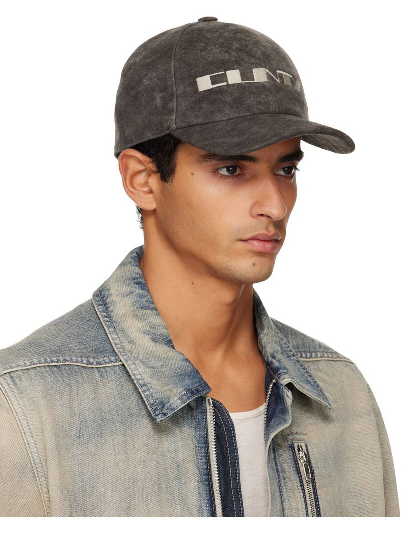 Rick Owens DRKSHDW Gray Concordians Baseball Cap outlook