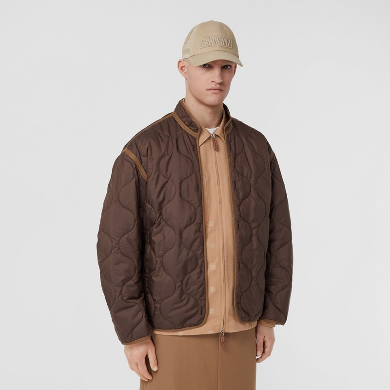 Colour Block Oversized Parka with Detachable Warmer 1