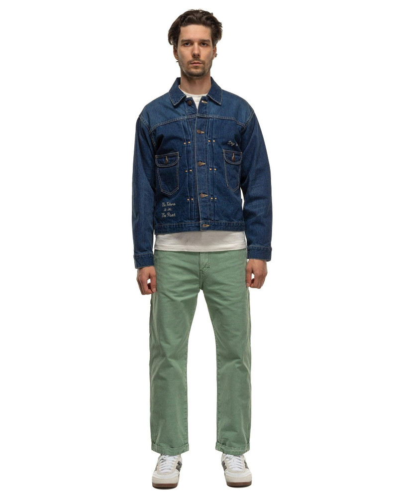 Human Made Denim Work Jacket Indigo outlook