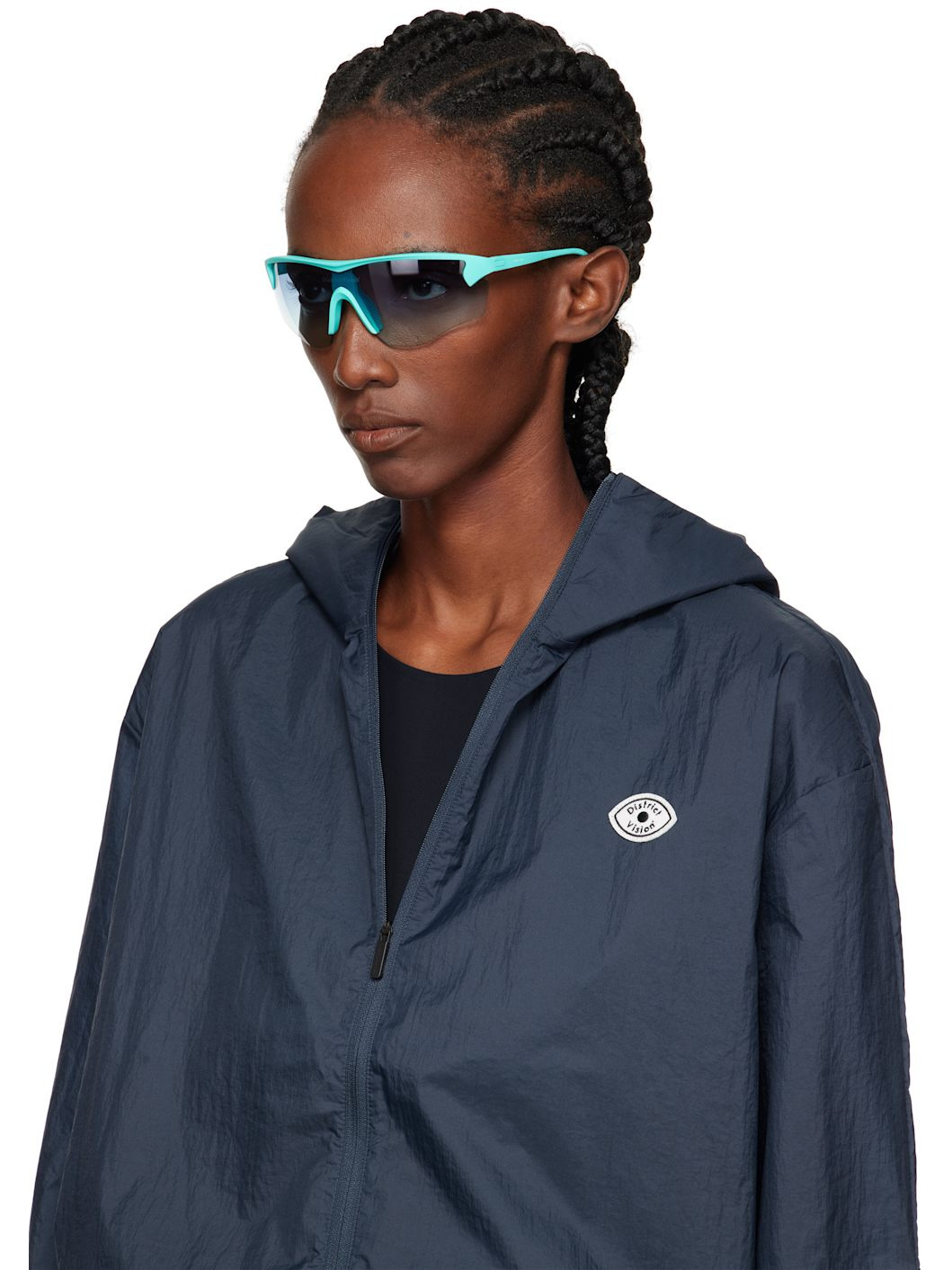 Blue Junya Racer Sunglasses - 4