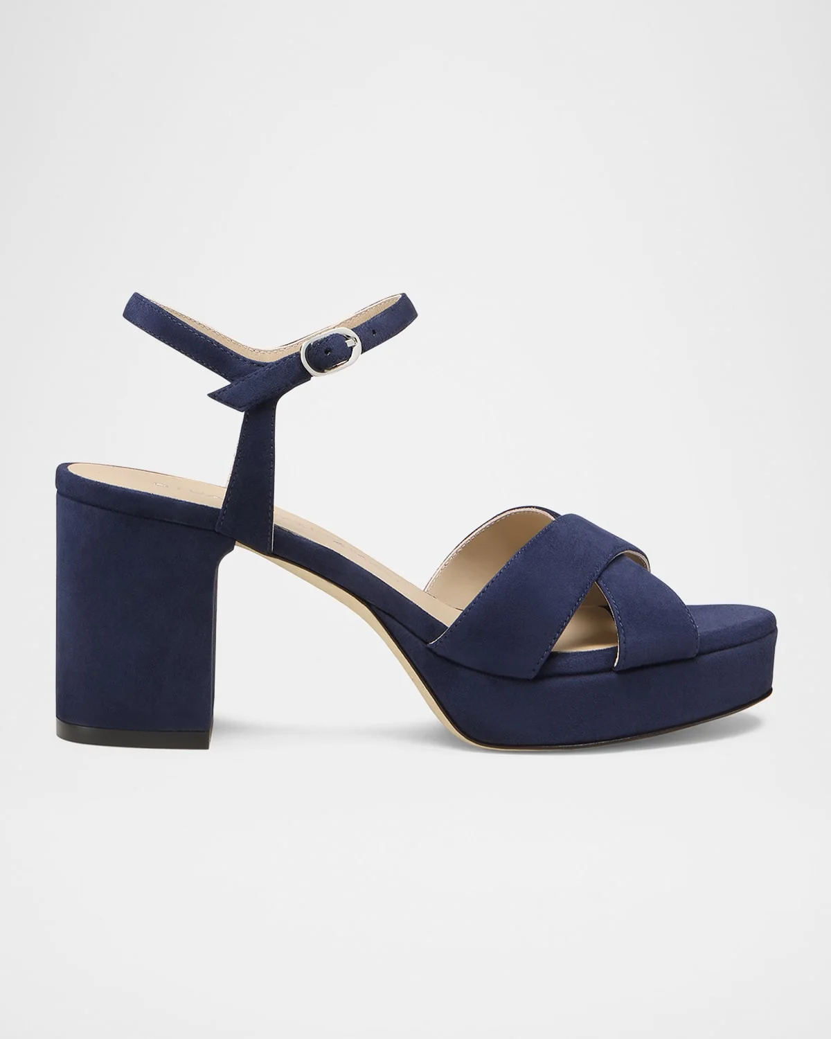 Dayna Suede Crisscross Platform Sandals - 1