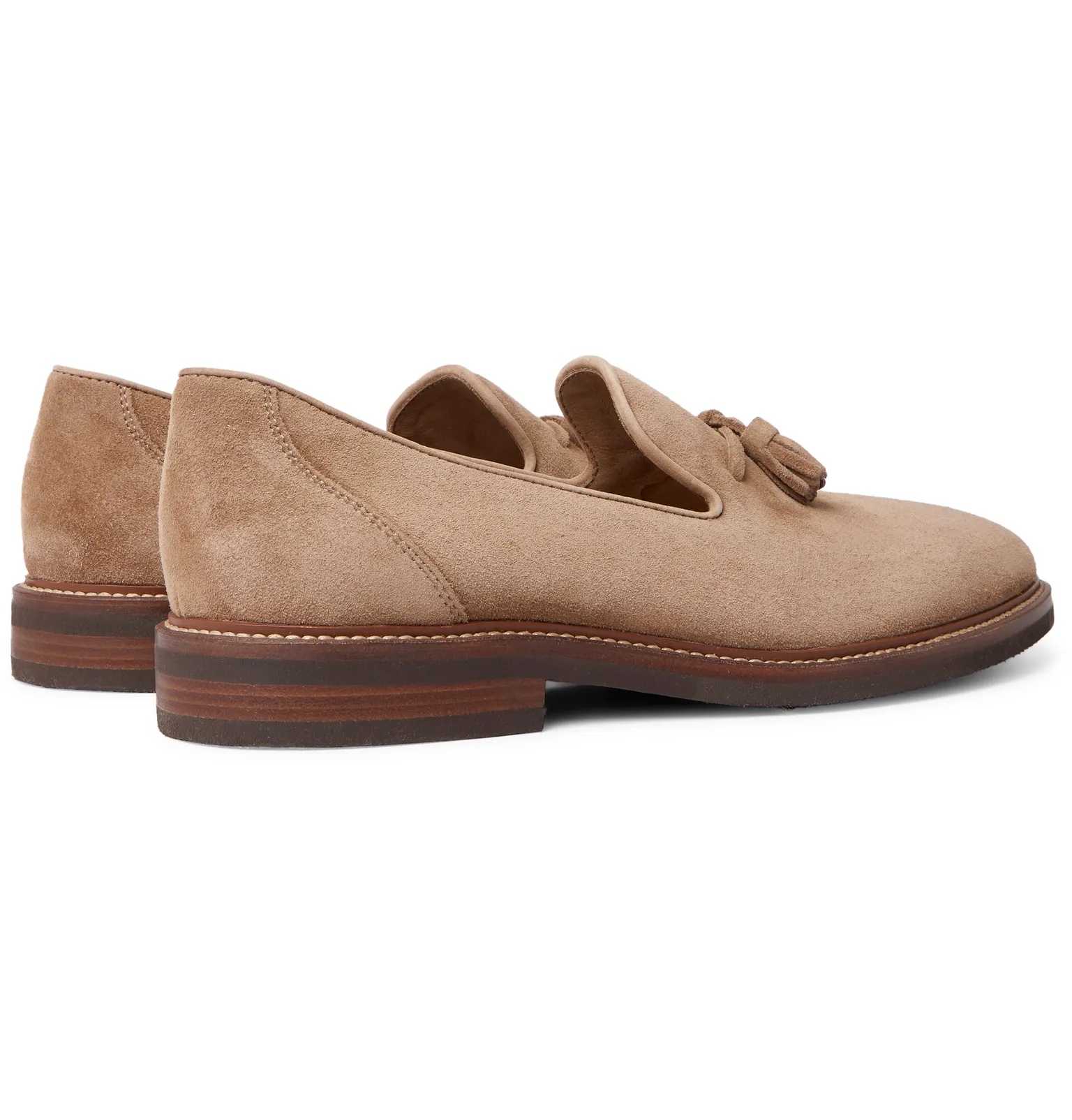 Suede Tasselled Loafers - 6