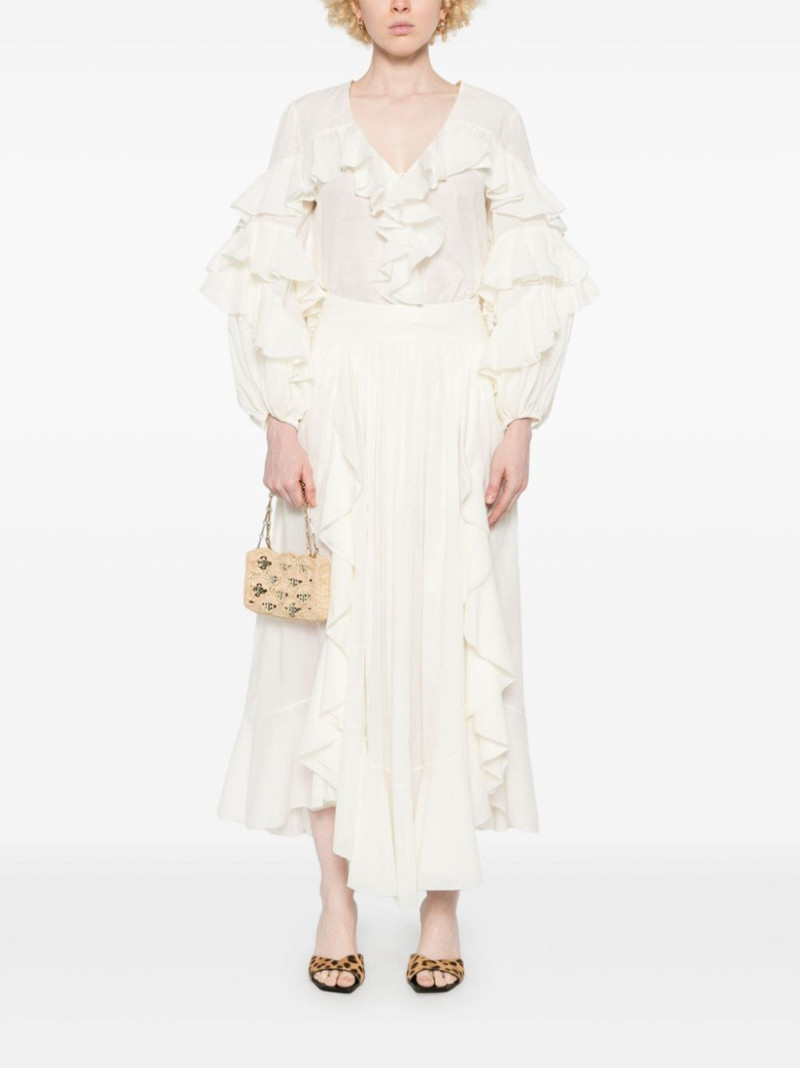 Zimmermann ruffled blouse outlook