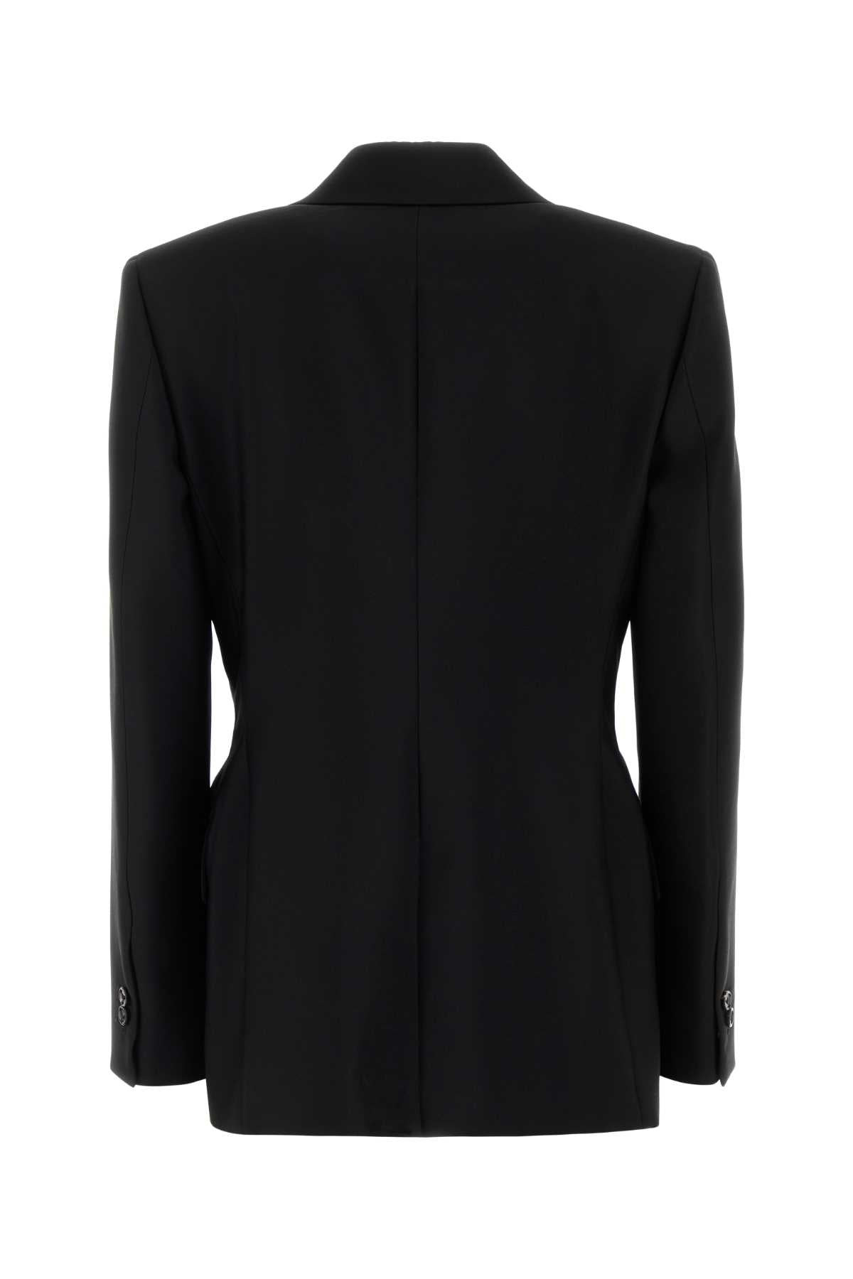 Bottega Veneta Women Black Wool Blazer - 2