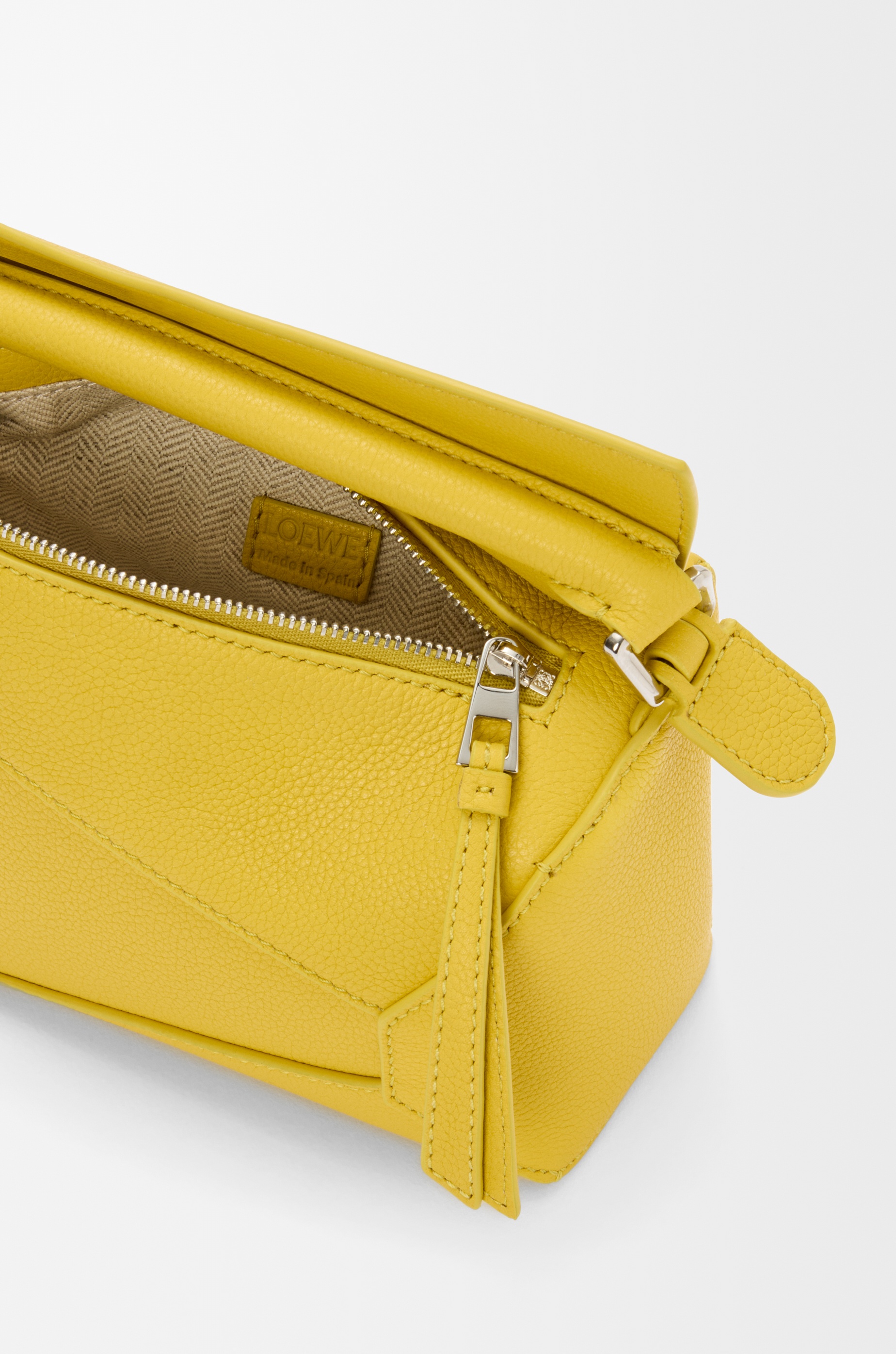Mini Puzzle Edge bag in soft grained calfskin - 6