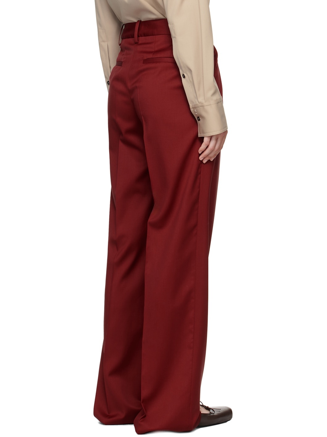 Burgundy Sbiru Trousers - 3