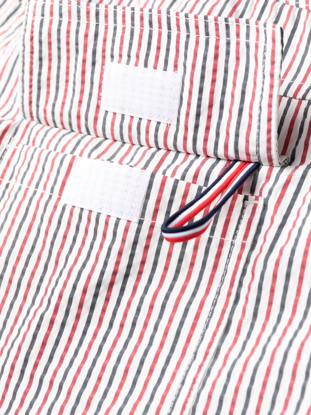seersucker stripe-print swim shorts - 3