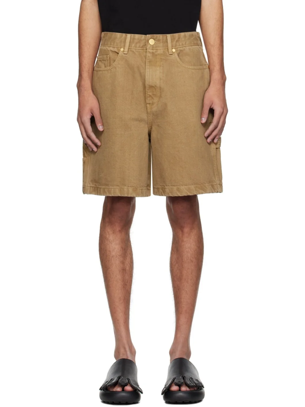 Tan Hammer Loop Shorts - 1