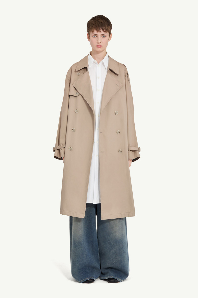 MM6 Maison Margiela Twist trench coat outlook
