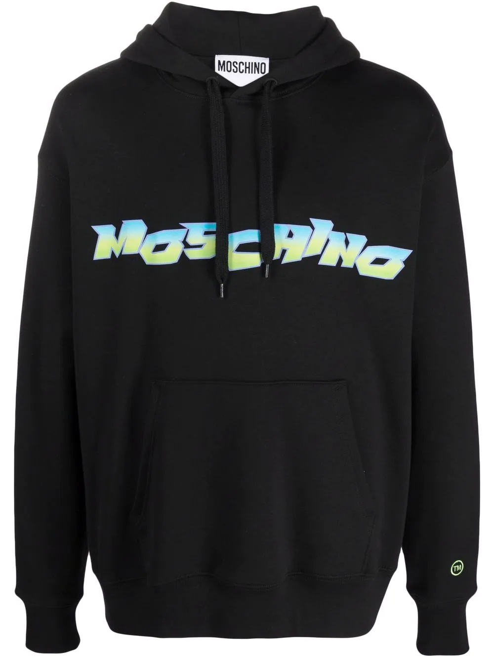 logo-print pullover hoodie - 1