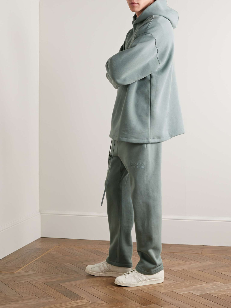 ESSENTIALS Oversized Logo-Appliquéd Cotton-Blend Jersey Hoodie outlook