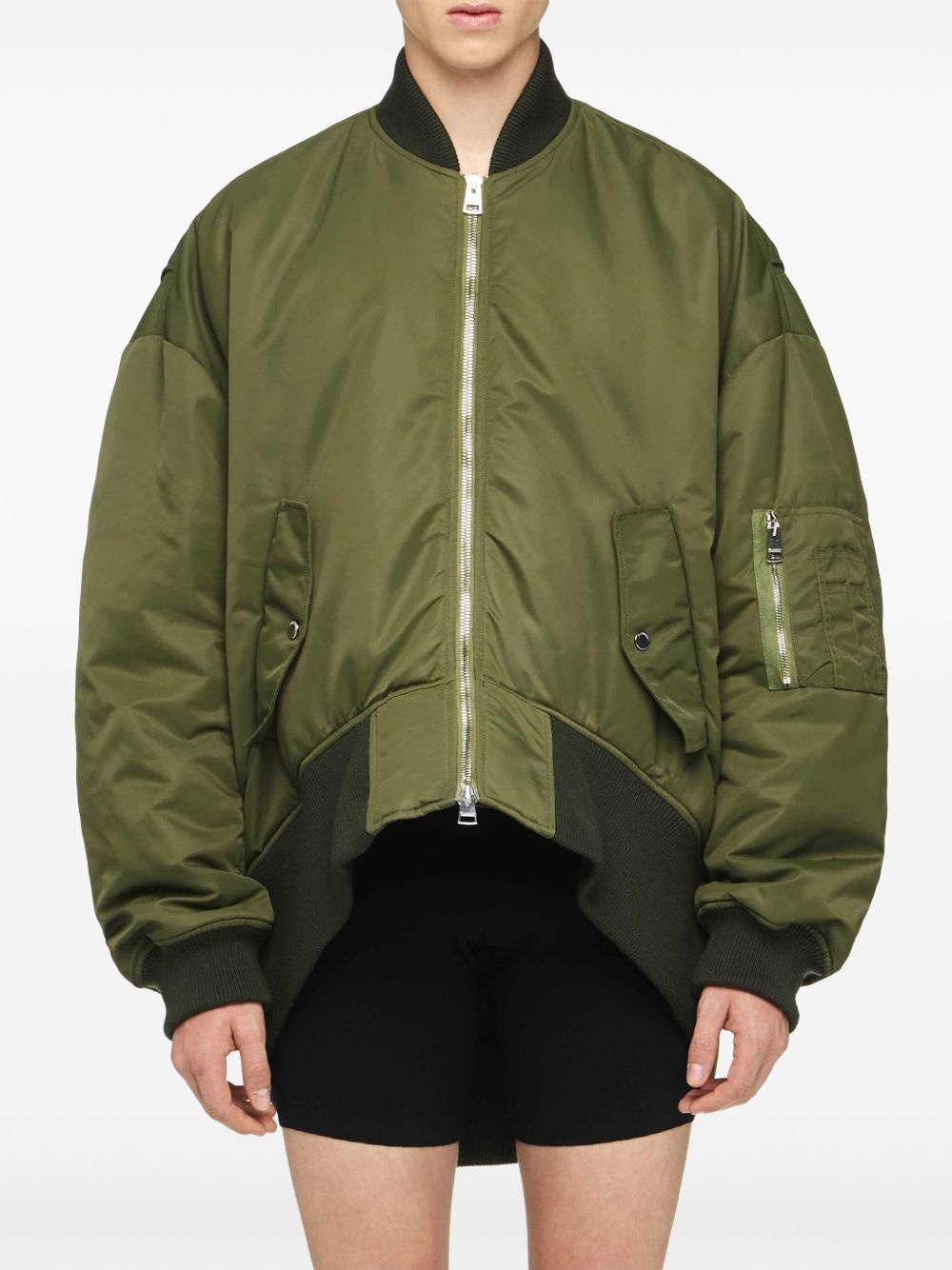 high-low bomber jacket - 3