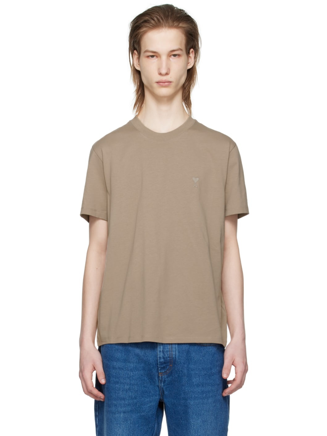 Taupe Ami de Cœur T-Shirt - 1