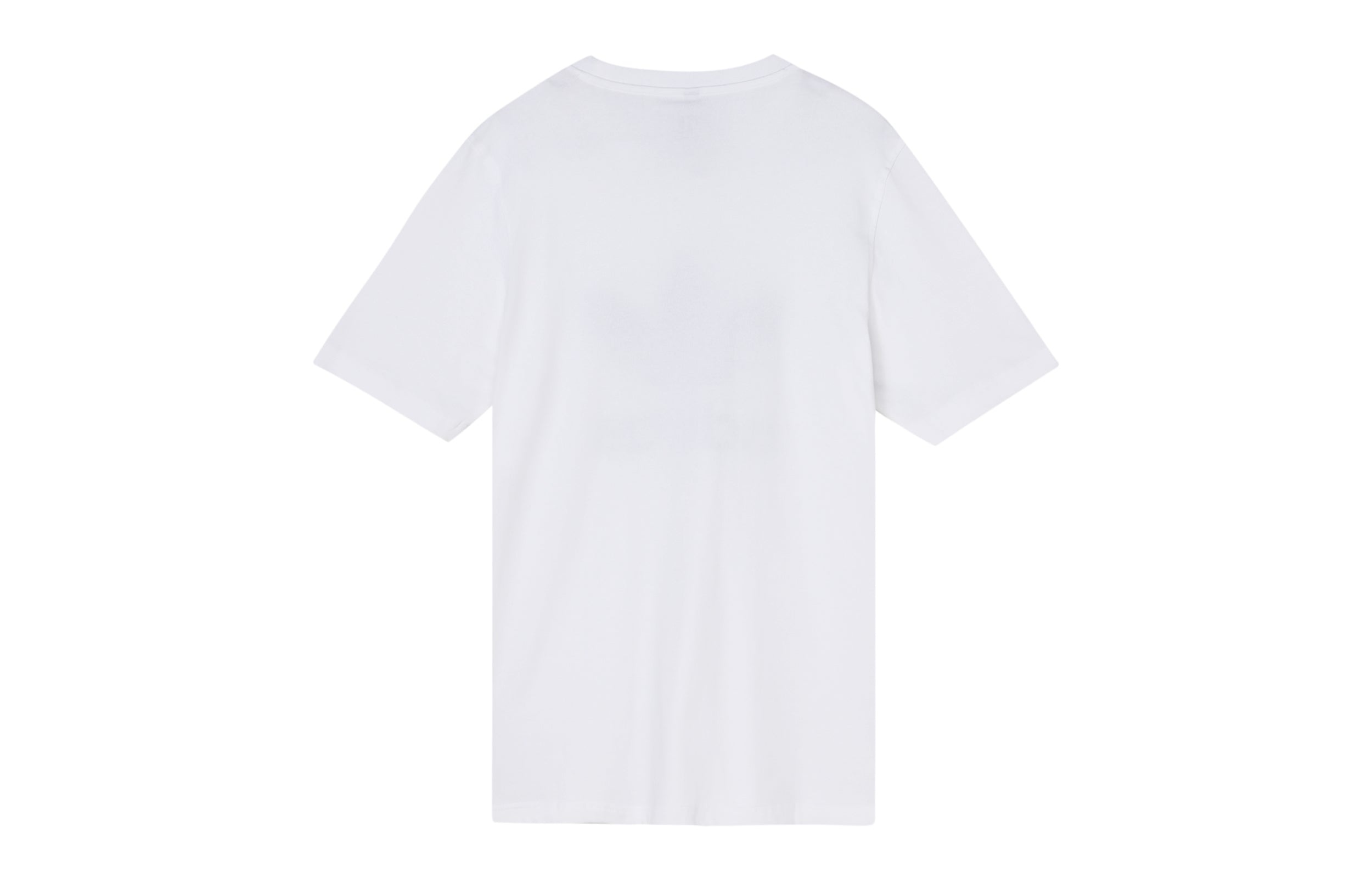 Men's adidas originals Trefoil Large Logo Printing Round Neck Short Sleeve White T-Shirt HK5227 - 2