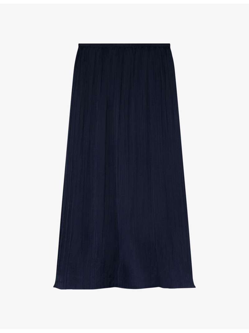 Plisse Column Woven Midi Skirt 1