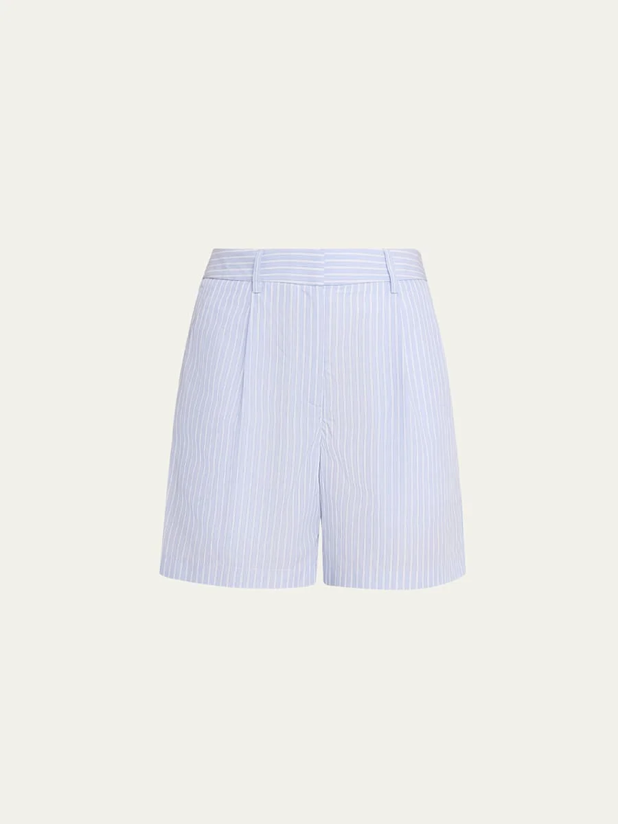 Henry St Shorts in Spaced Shirt Striping - 1