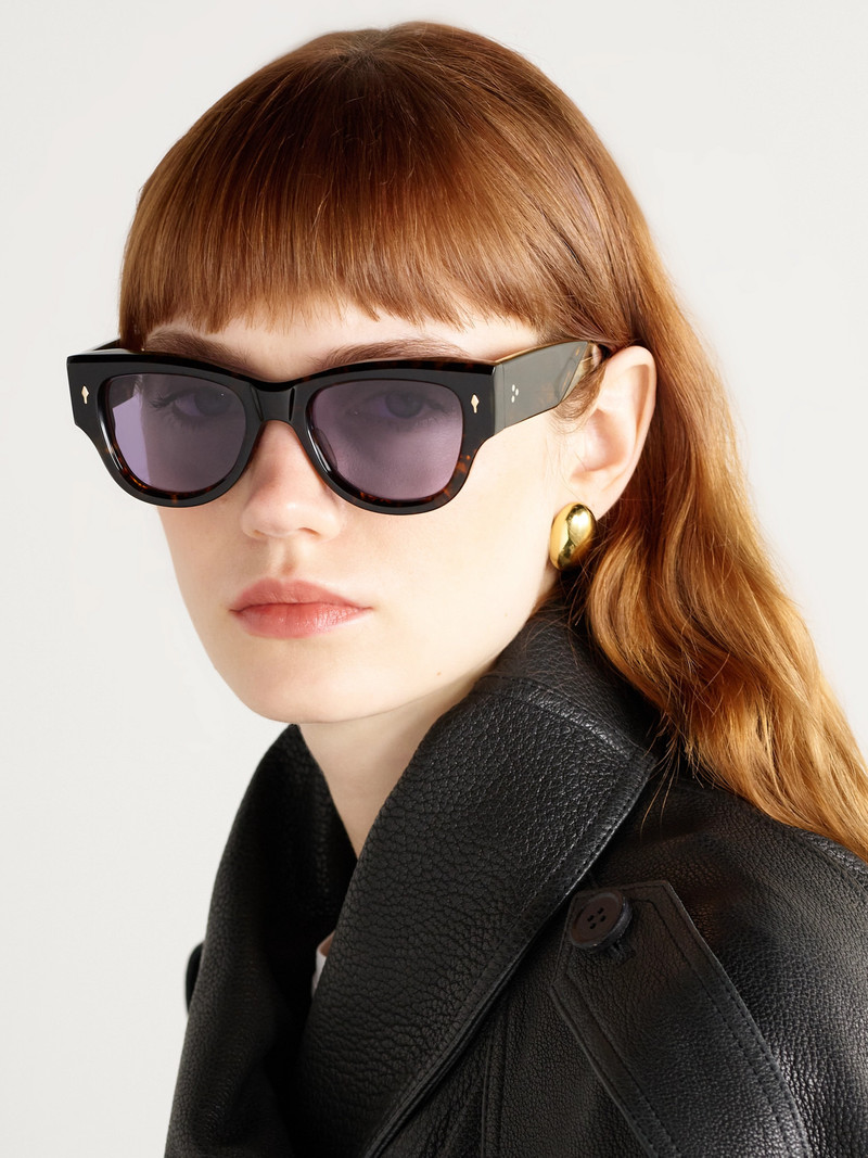 JACQUES MARIE MAGE Chelsea Square-frame Tortoiseshell Acetate Sunglasses outlook