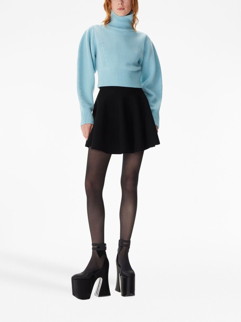 NINA RICCI high-waisted A-line miniskirt outlook