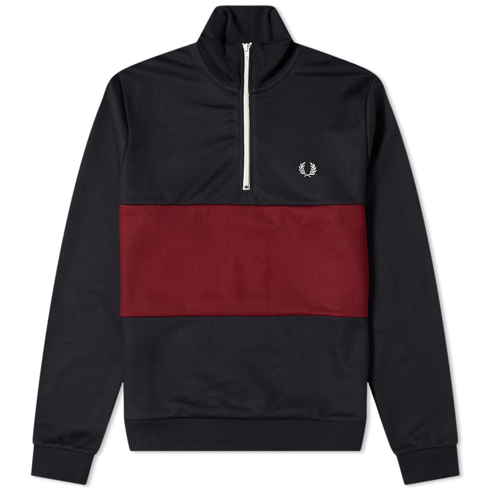 Fred Perry Authentic Colour Block Half Zip Track Top - 1