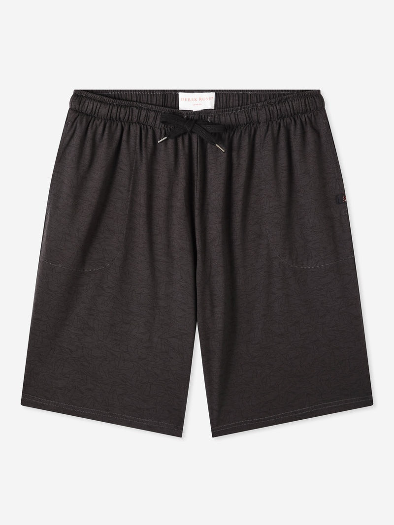 Men's Lounge Shorts London 9 Micro Modal Black 1