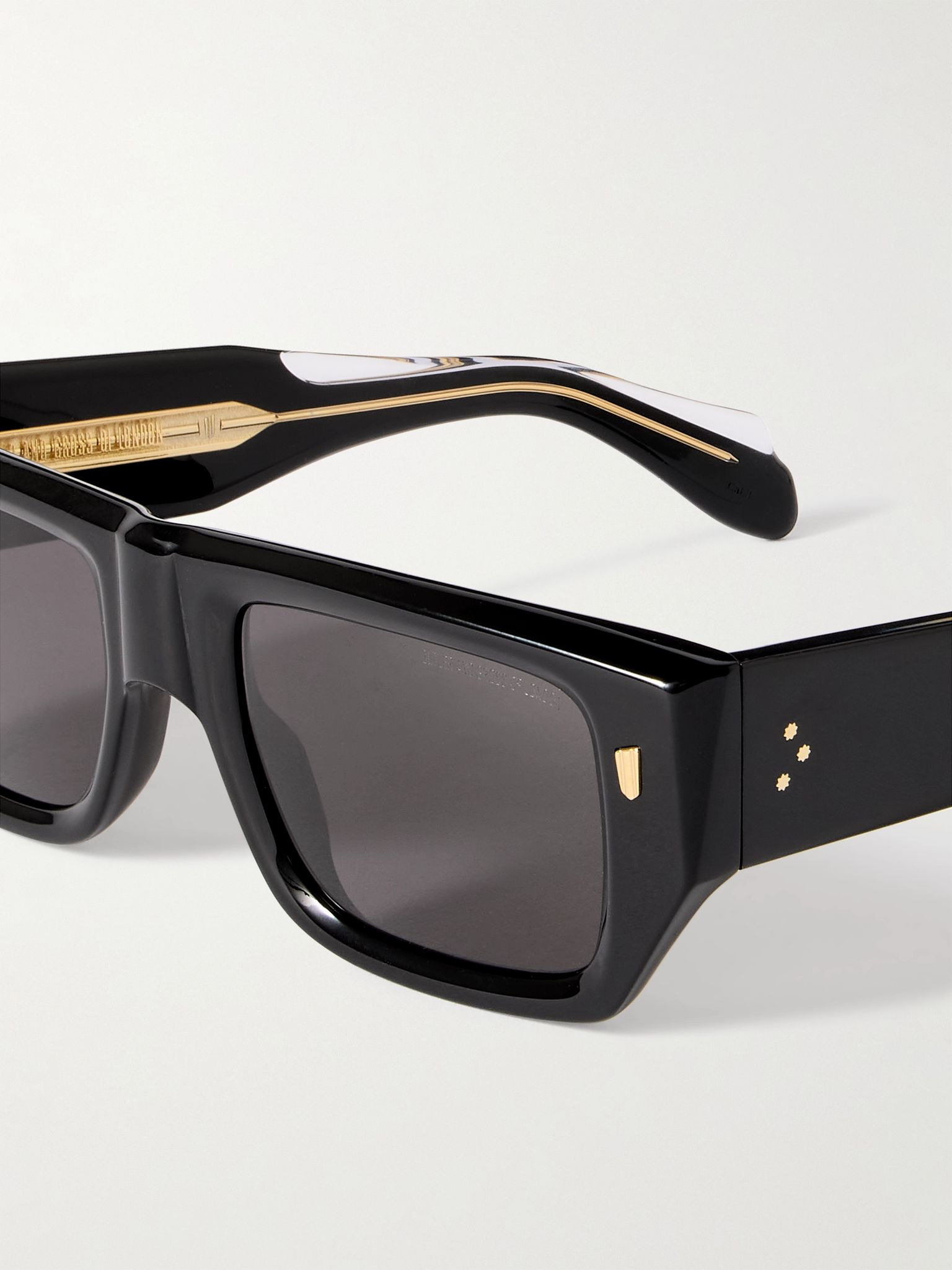 1413 D-Frame Acetate Sunglasses Black - 3