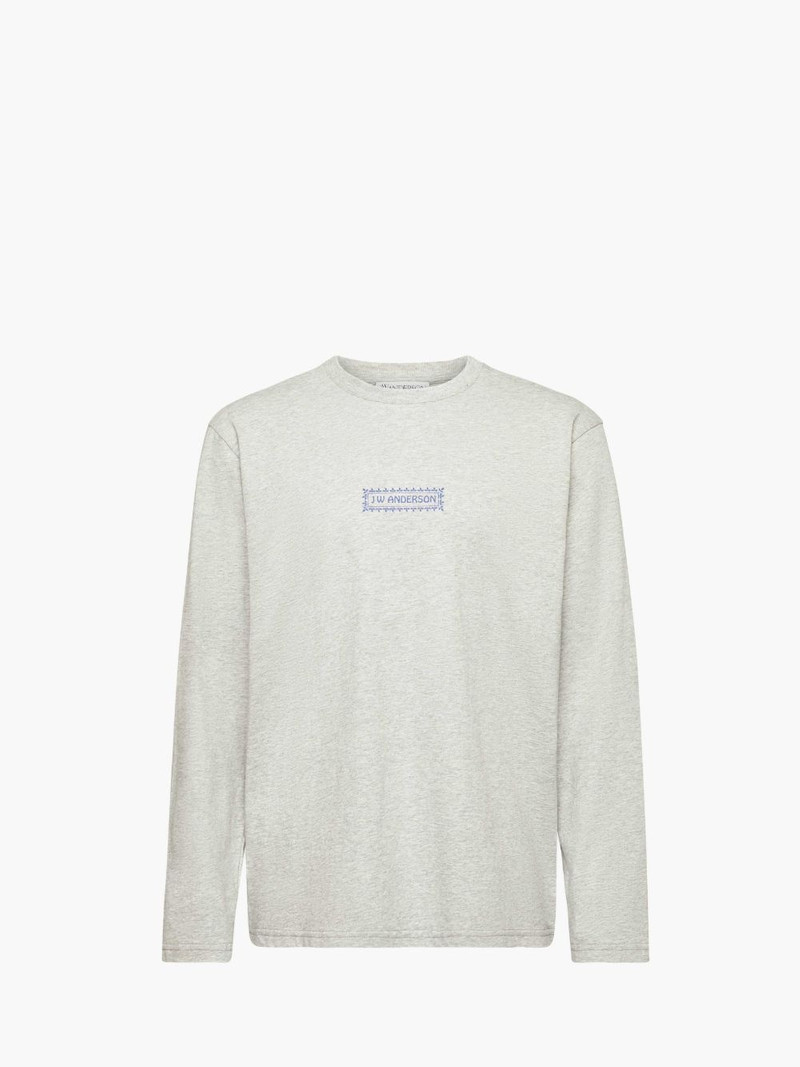 LONG SLEEVE T-SHIRT WITH BACK LOGO PRINT 1