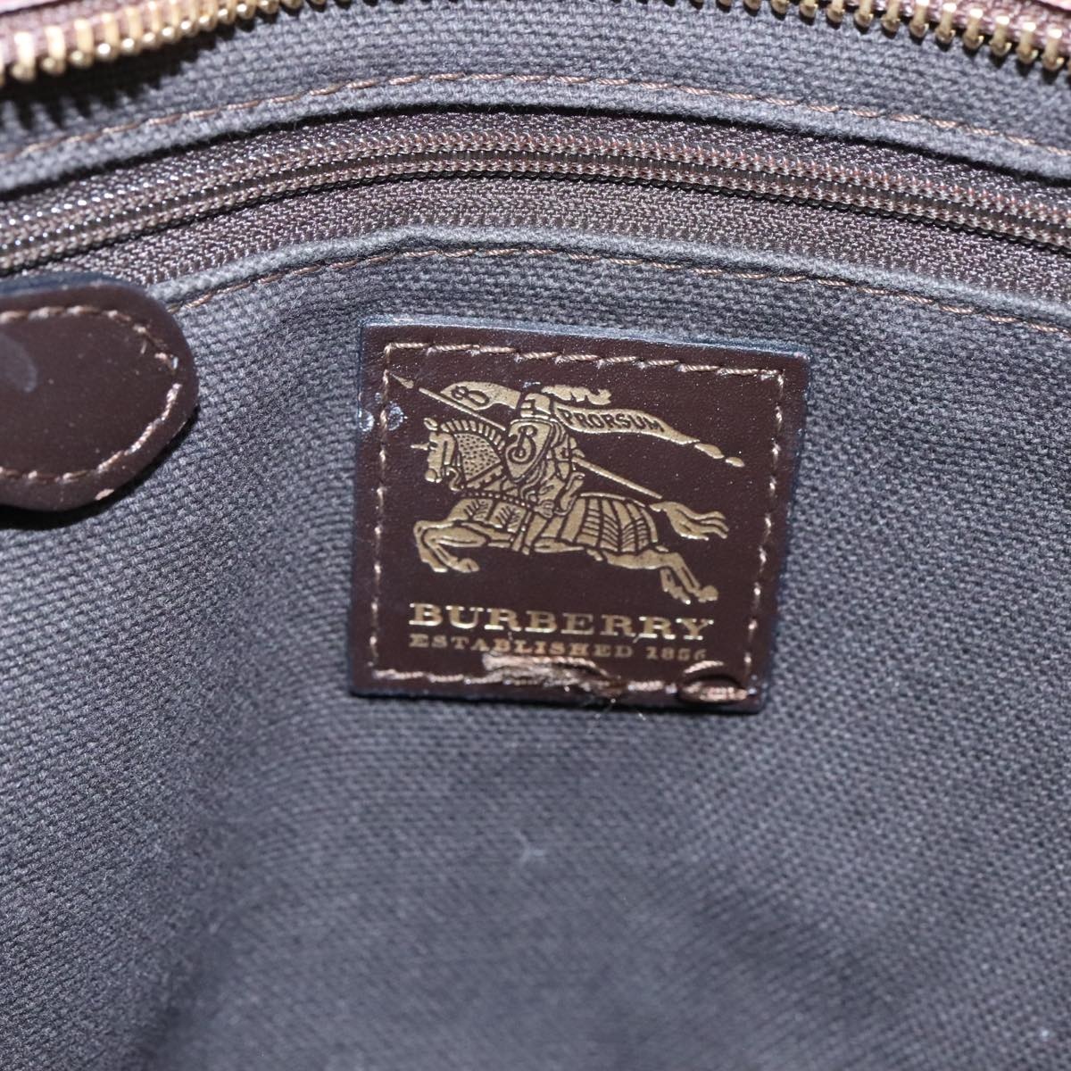 Burberry Nova Check Shoulder Bag Pvc Beige - 15