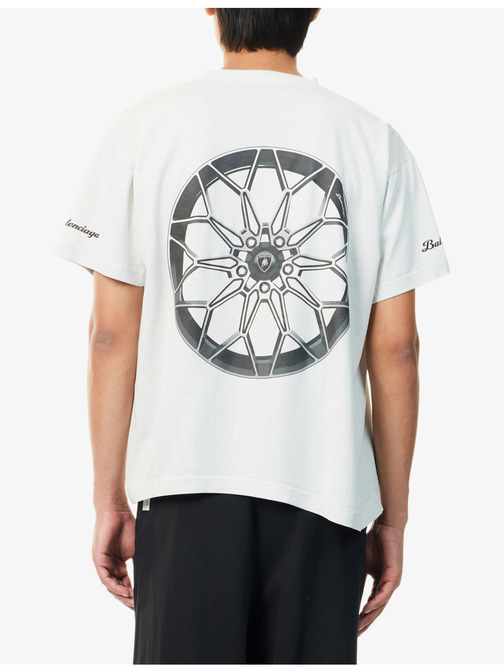 Balenciaga x Automobili Lamborghini Boxy-Fit Cotton-Jersey T-Shirt - 4