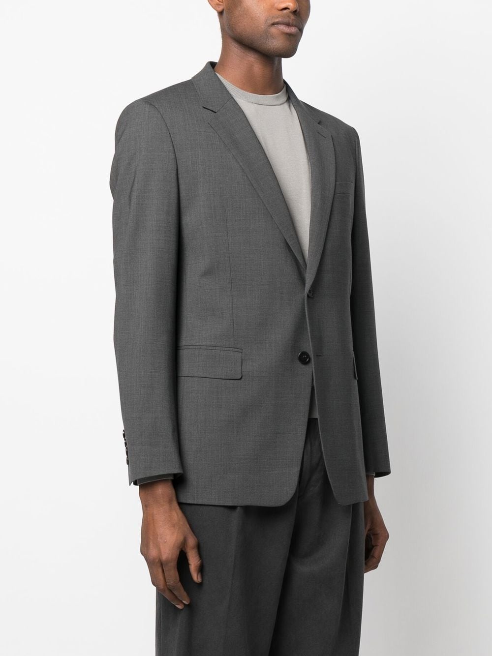 single-breasted tailored blazer - 3