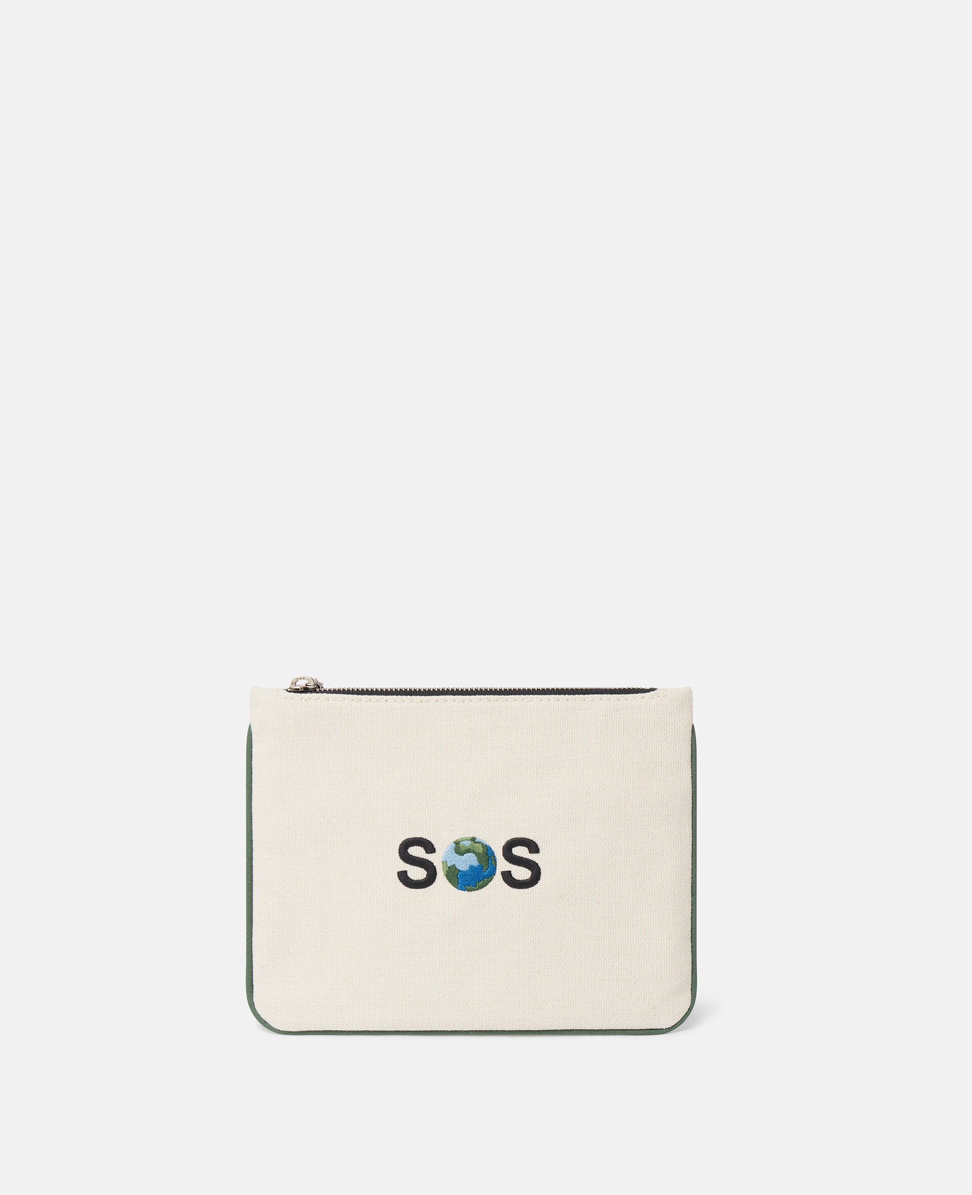 SOS Embroidered Zip Cardholder - 1