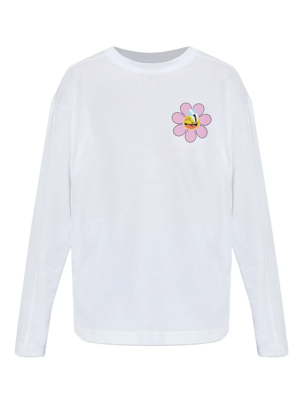 x Hattie Stewart flower graphic long-sleeved top - 1