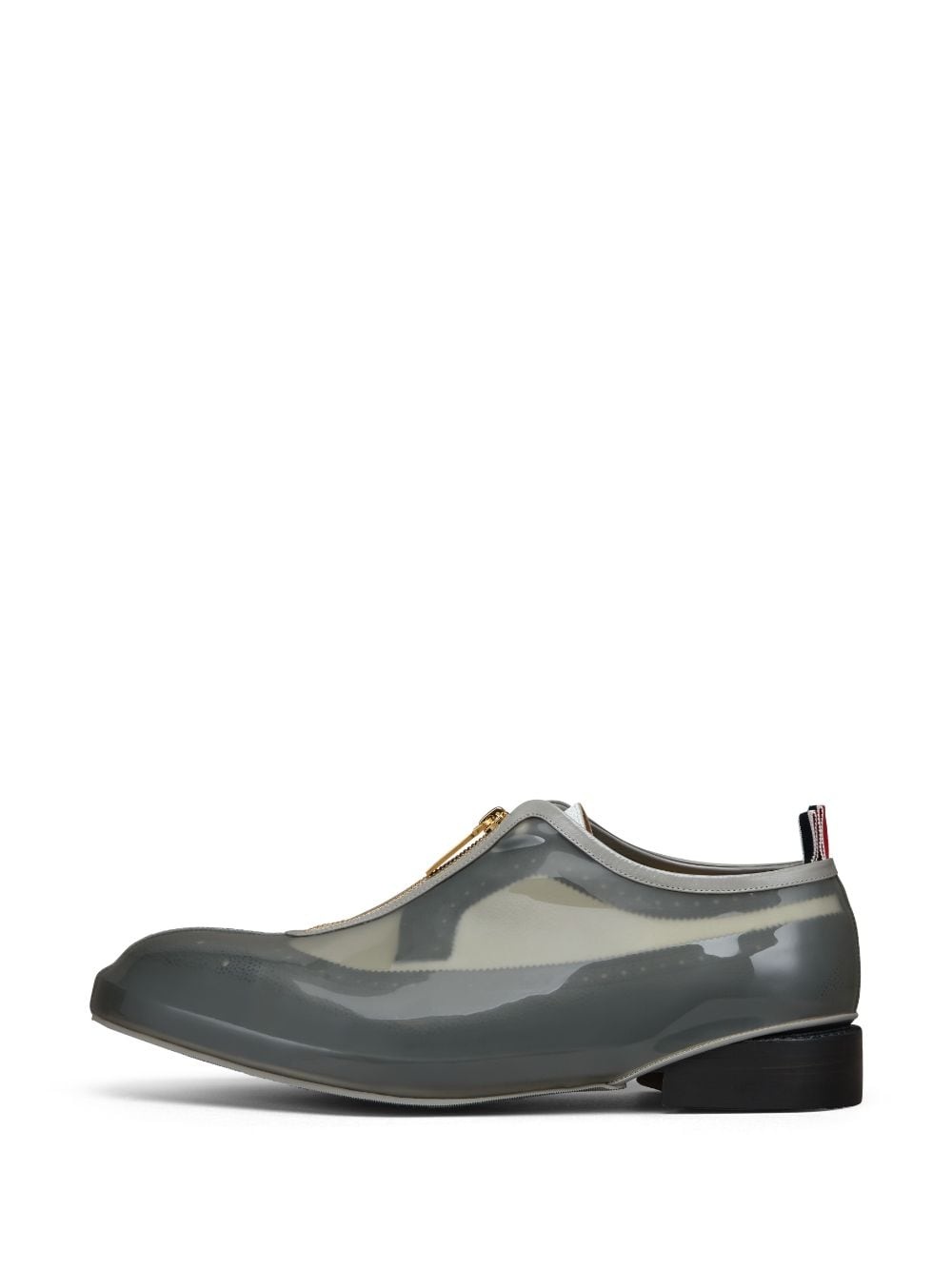 detachable transparent-panel oxford shoes - 4