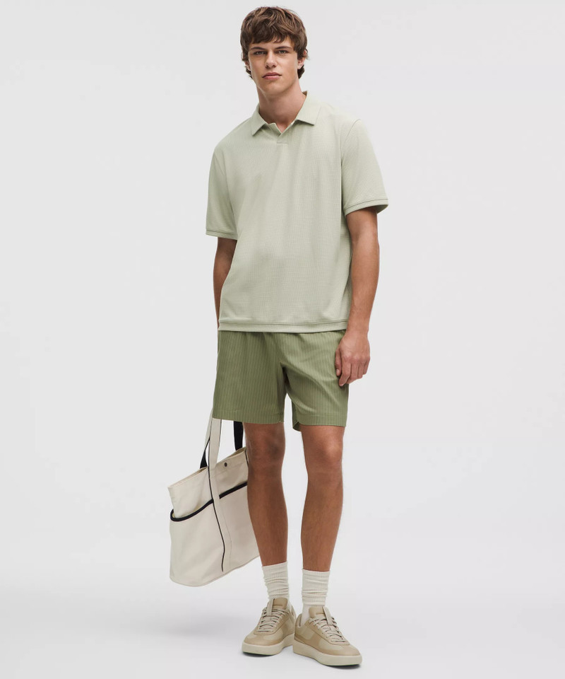 lululemon Textured Mesh Short-Sleeve Polo Shirt outlook