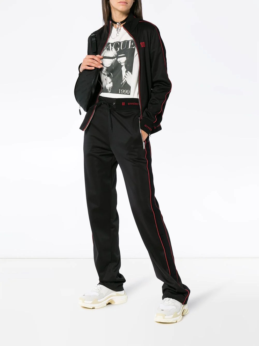 side-stripe logo track pants - 2