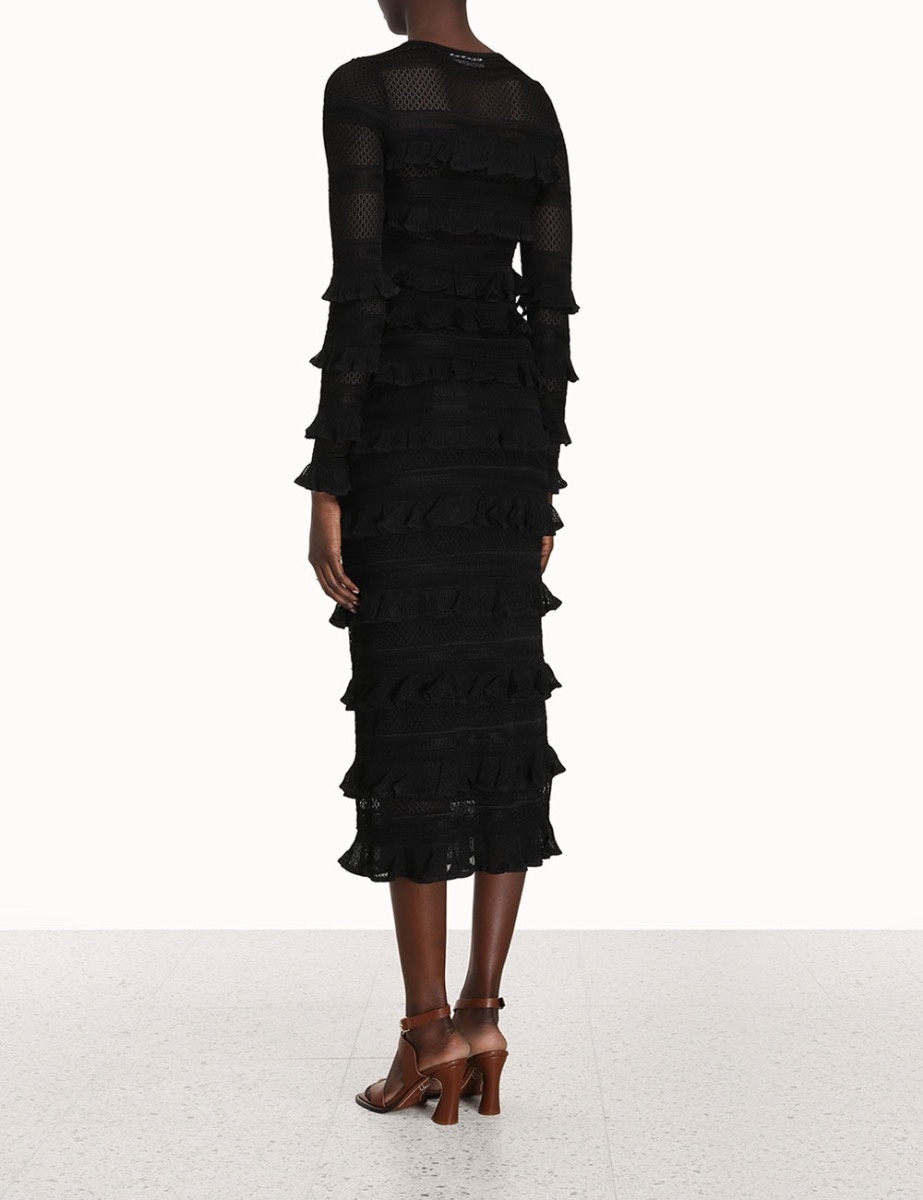 WONDERLAND FRILL MIDI SKIRT - 4
