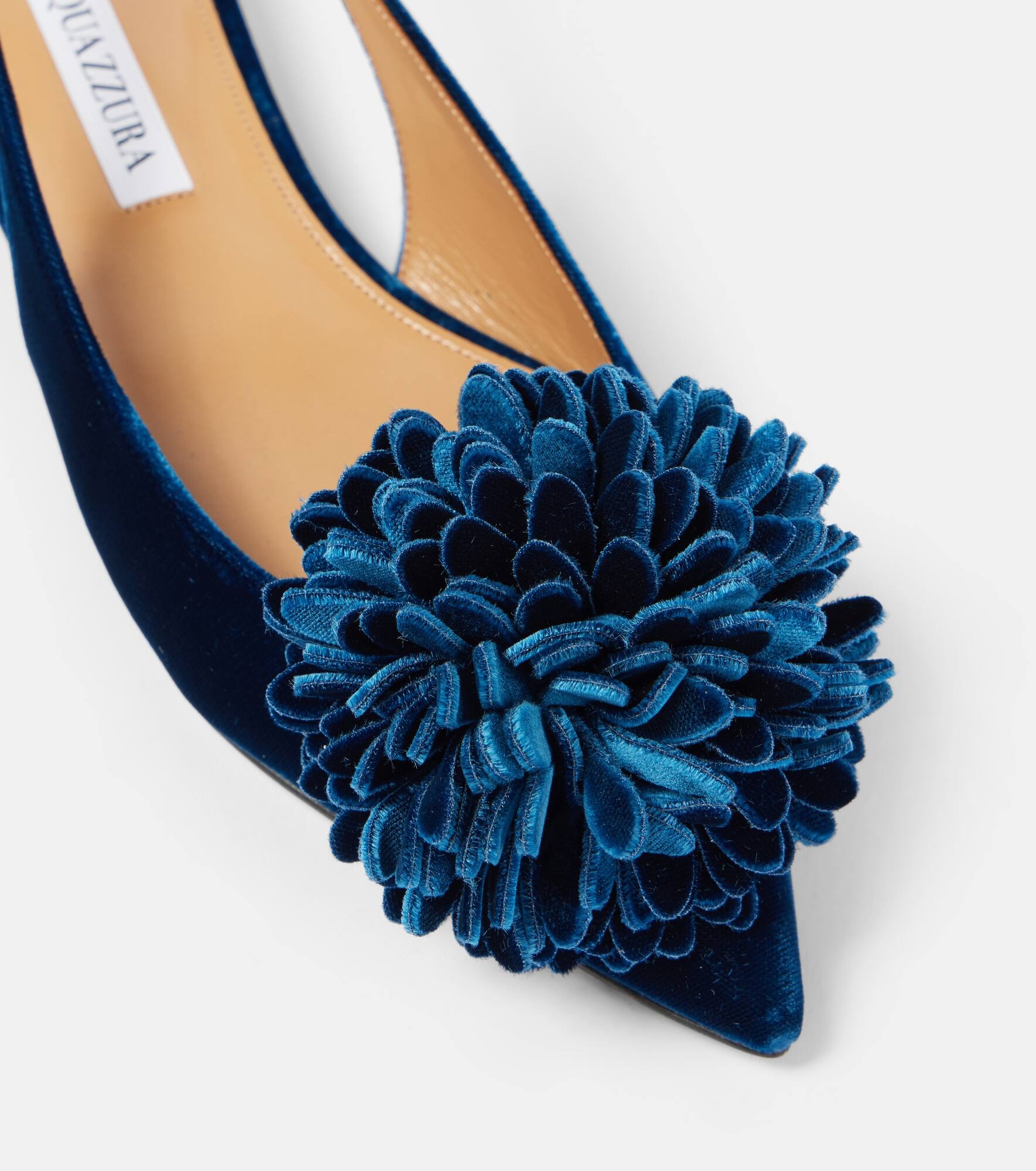 Couturier velvet slingback flats - 5
