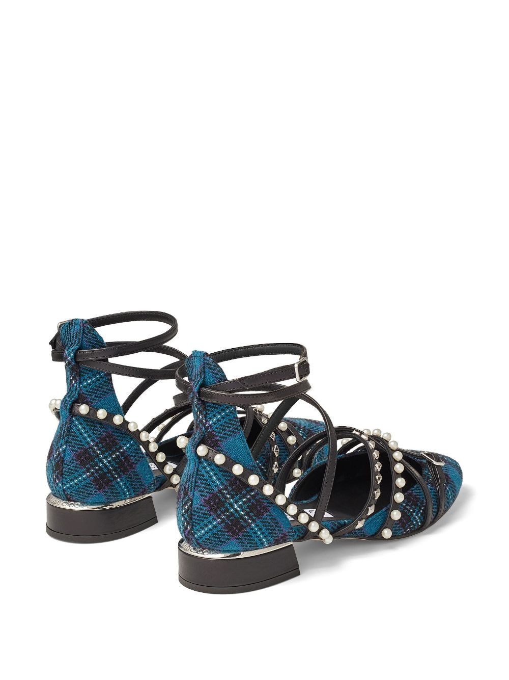 Celestia tartan-checked ballerina shoes - 5