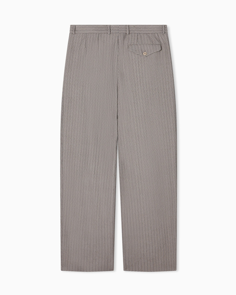 TROUSERS IN 3D-EFFECT MICRO-PATTERN FABRIC 2