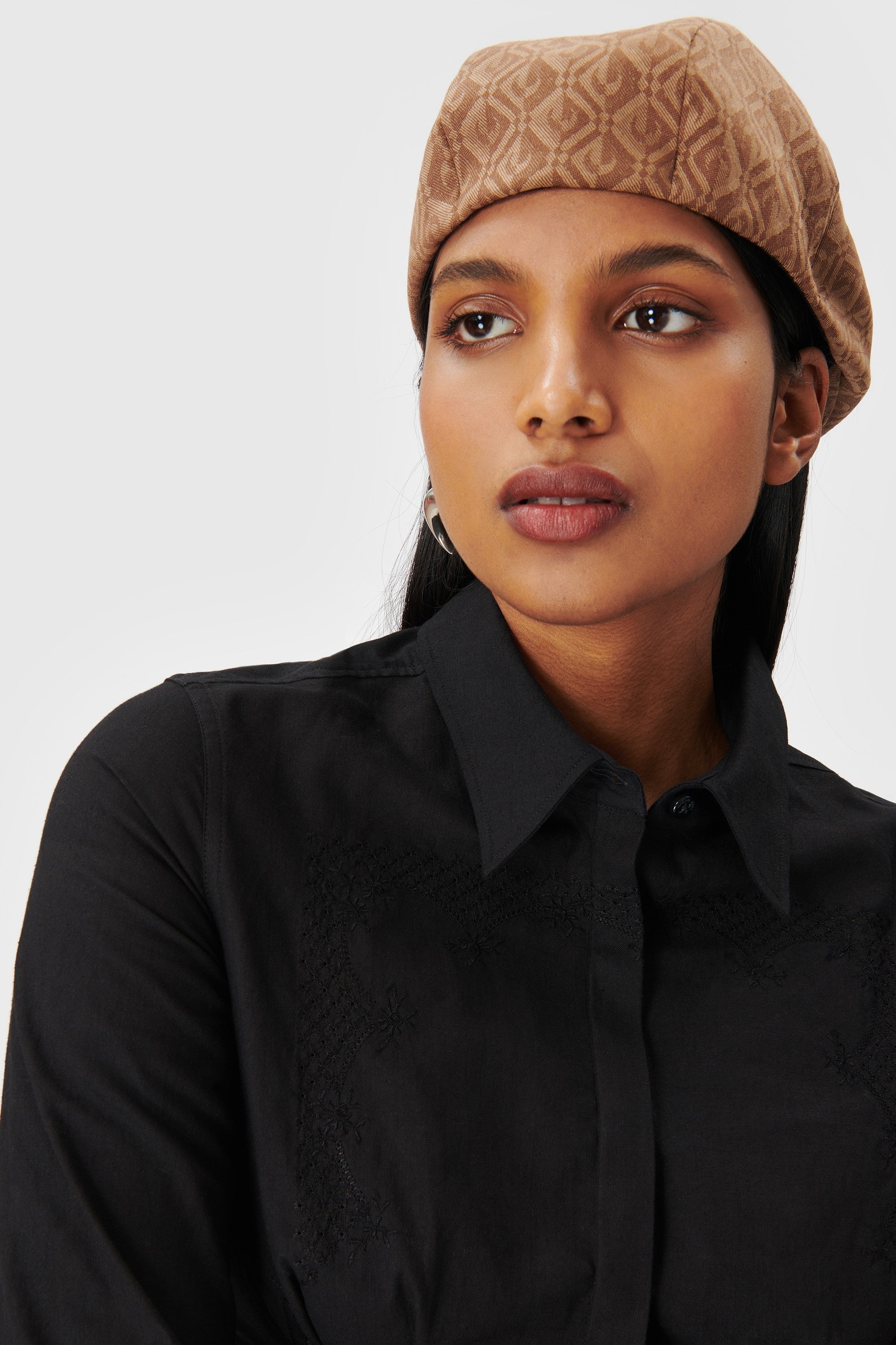 Regenerated Moon Diamant Tailoring Jacquard Beret - 4