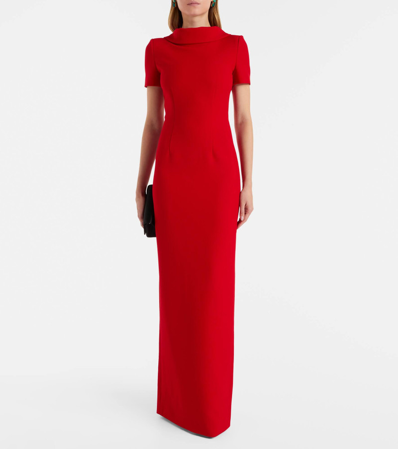 ROLAND MOURET Crêpe gown outlook