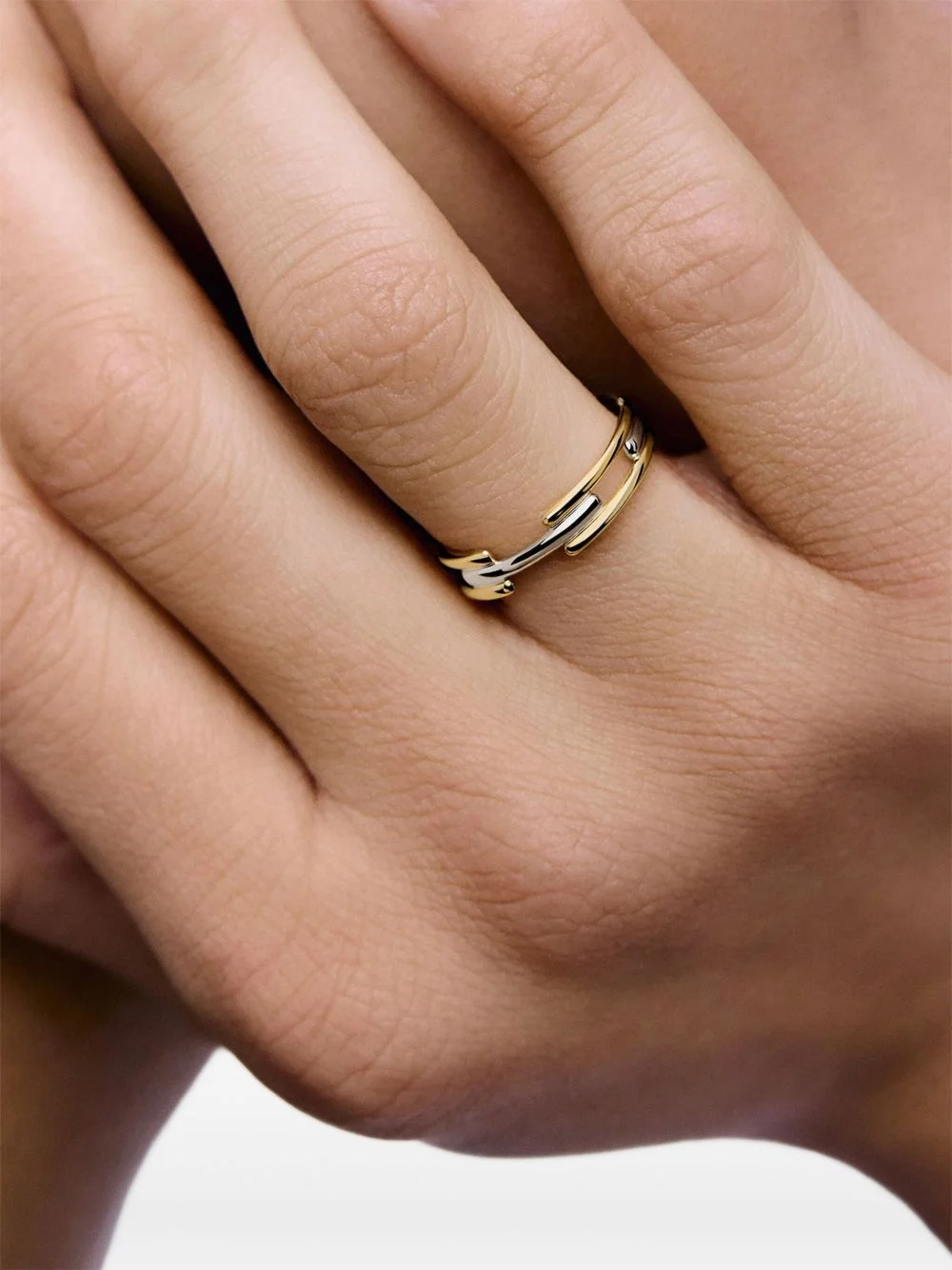 link mixed-metal ring - 1