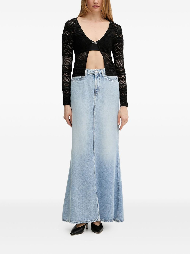 GUESS USA denim flare long high-waisted skirt outlook